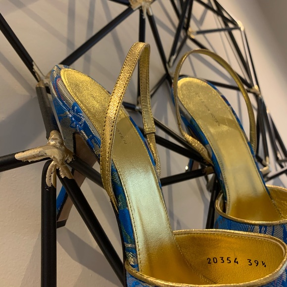 Dries Van Noten floral printed woven heels - Picture 6 of 7